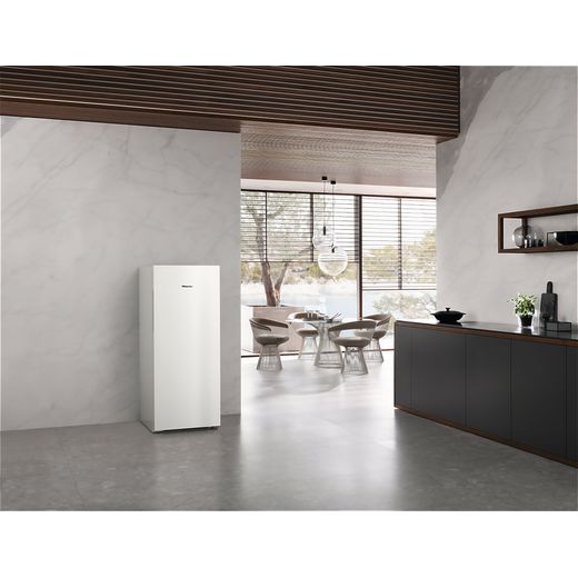 Miele Frost Free Upright Freezer - White - Fridge freezer in kitchen shot